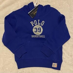 Polo by Ralph Lauren Kids Royal Blue Basketball Hoodie